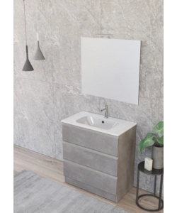MOBILE BAGNO "CANOVA" CEMENTO, 80 CM